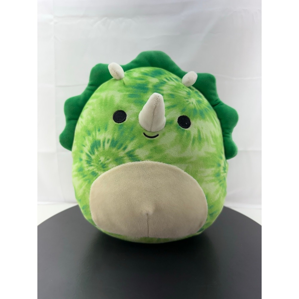 Squishmallow ROCIO Triceratops Dinosaur 8" Green Tie Dye Soft Plush Stuffed Toy